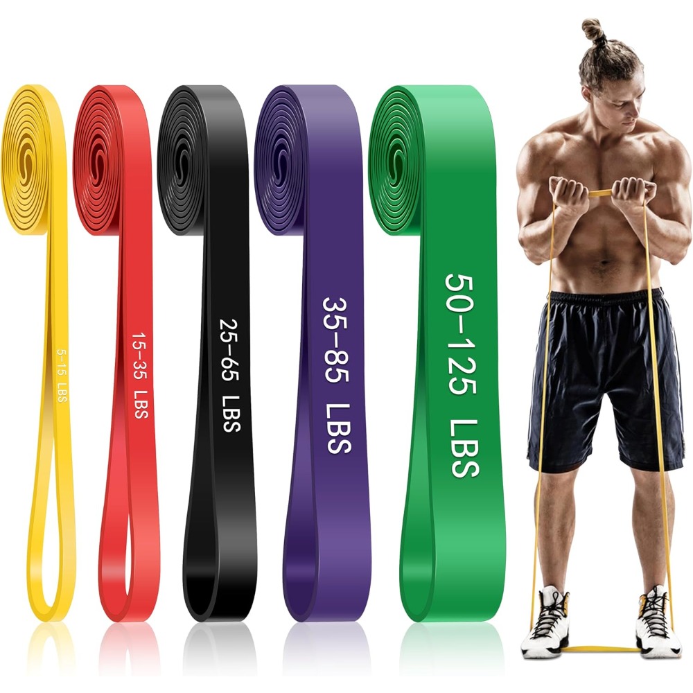 Crossfit Accessories - Pull-up assistentiebanden, 5-traps weerstandsbanden voor het