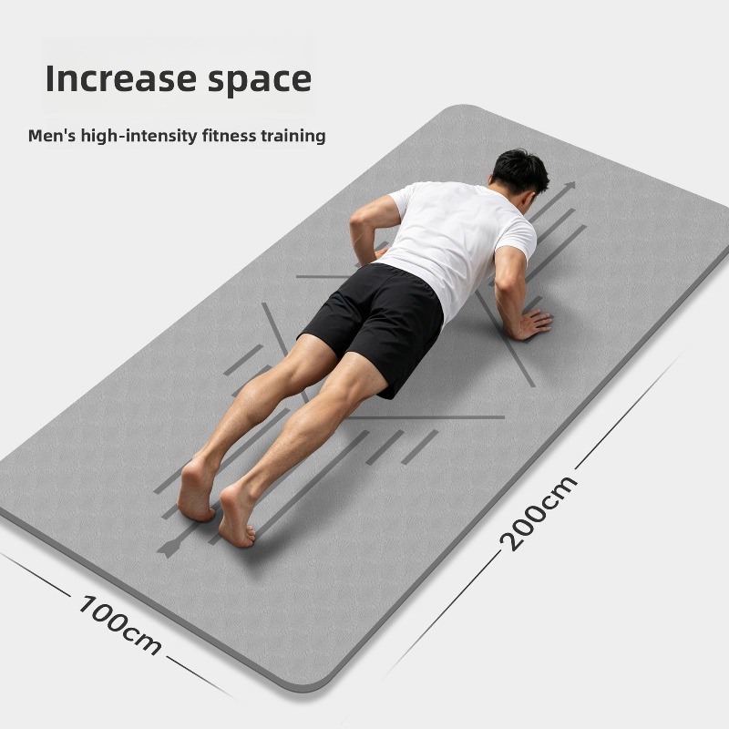 Ab Mat Crunch - Grote yogamat voor heren, fitness, buikspieroefeningen,