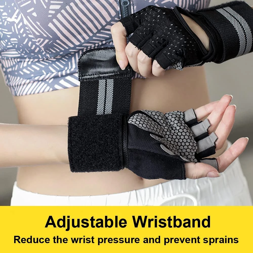 1 paar halve vinger gym fitnes - Crossfit Workout Gear recensie en prijs